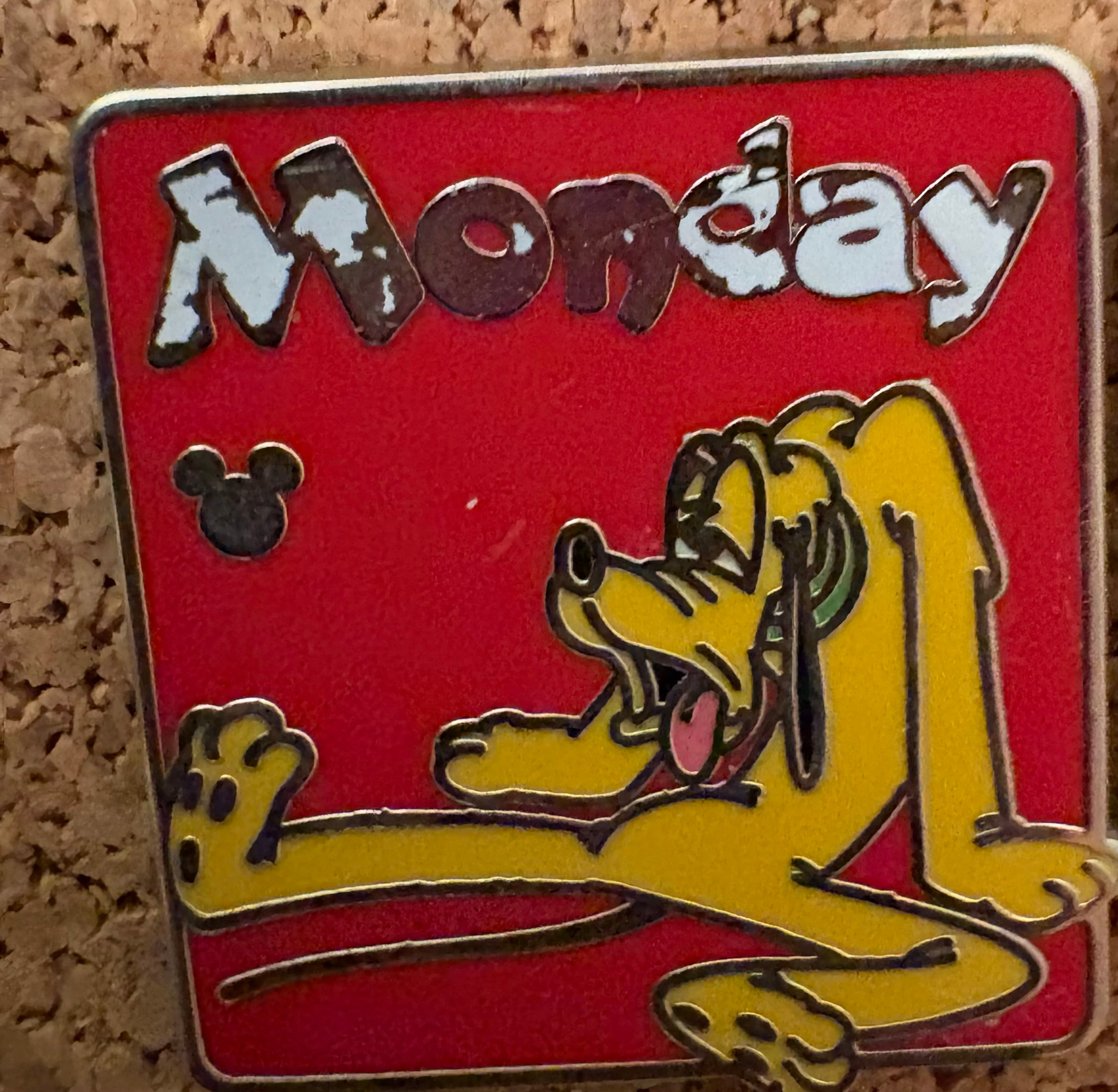 Pluto Monday - Days of the Week Hidden Mickey front