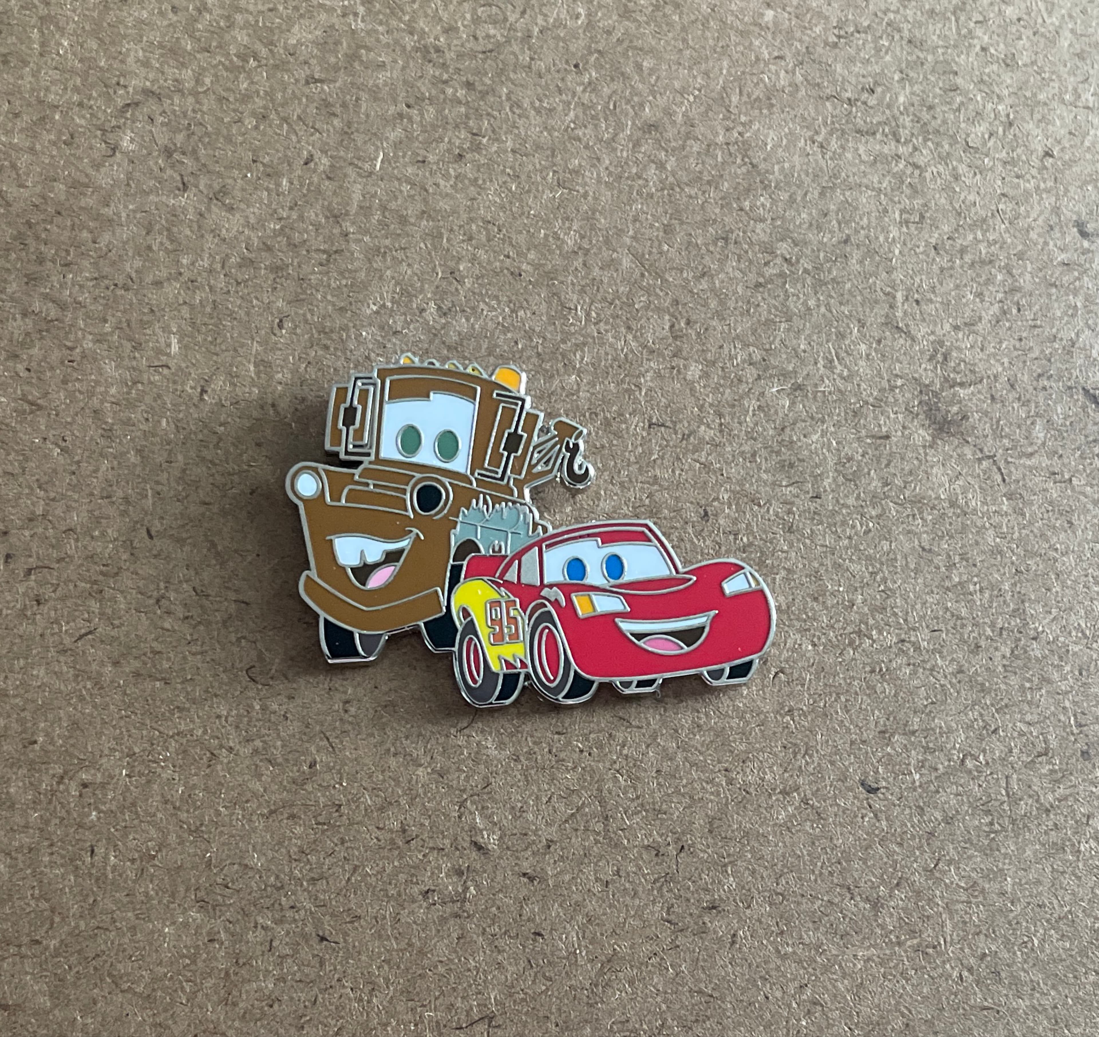 Disney Parks Pixar Cars Lightning McQueen & Tow Mater Open Edition Pin