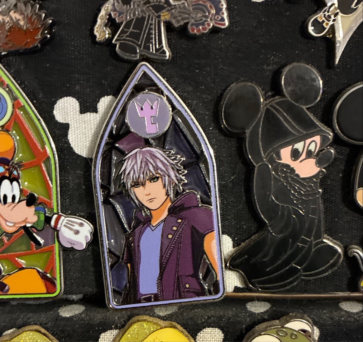 Loungefly Disney Kingdom Hearts Stained Glass Blind Box Pin Set