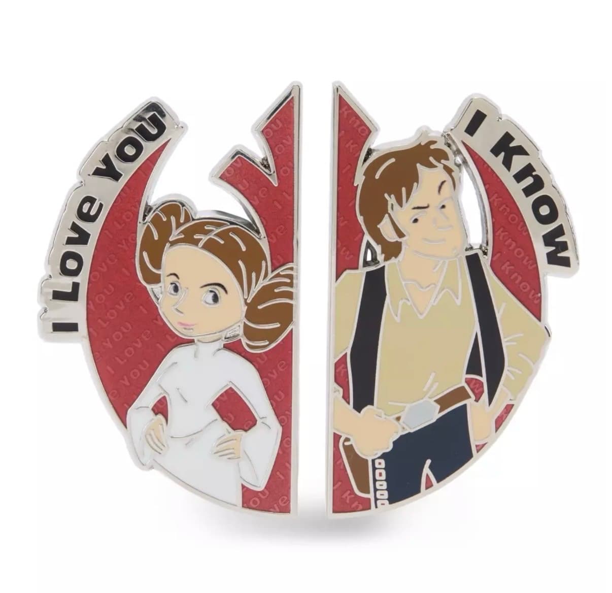 Star Wars Han Solo and Princess Leia Set - I Love You, I Know
