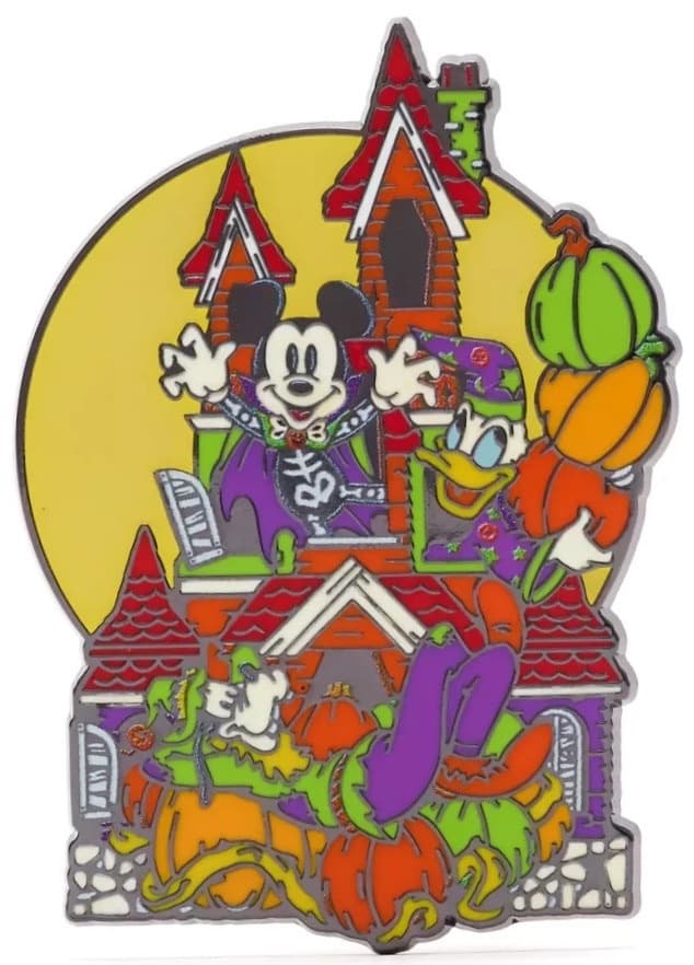 Mickey Donald and Goofy in Haunted House front