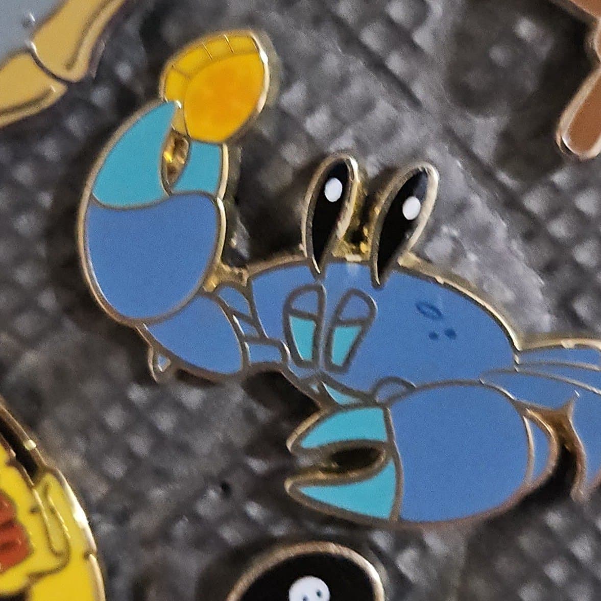Cute Blue Crab - Pirates of the Caribbean Booster - Gold Coin - Doubloon front