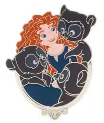 Merida and Bear Cubs Pin front