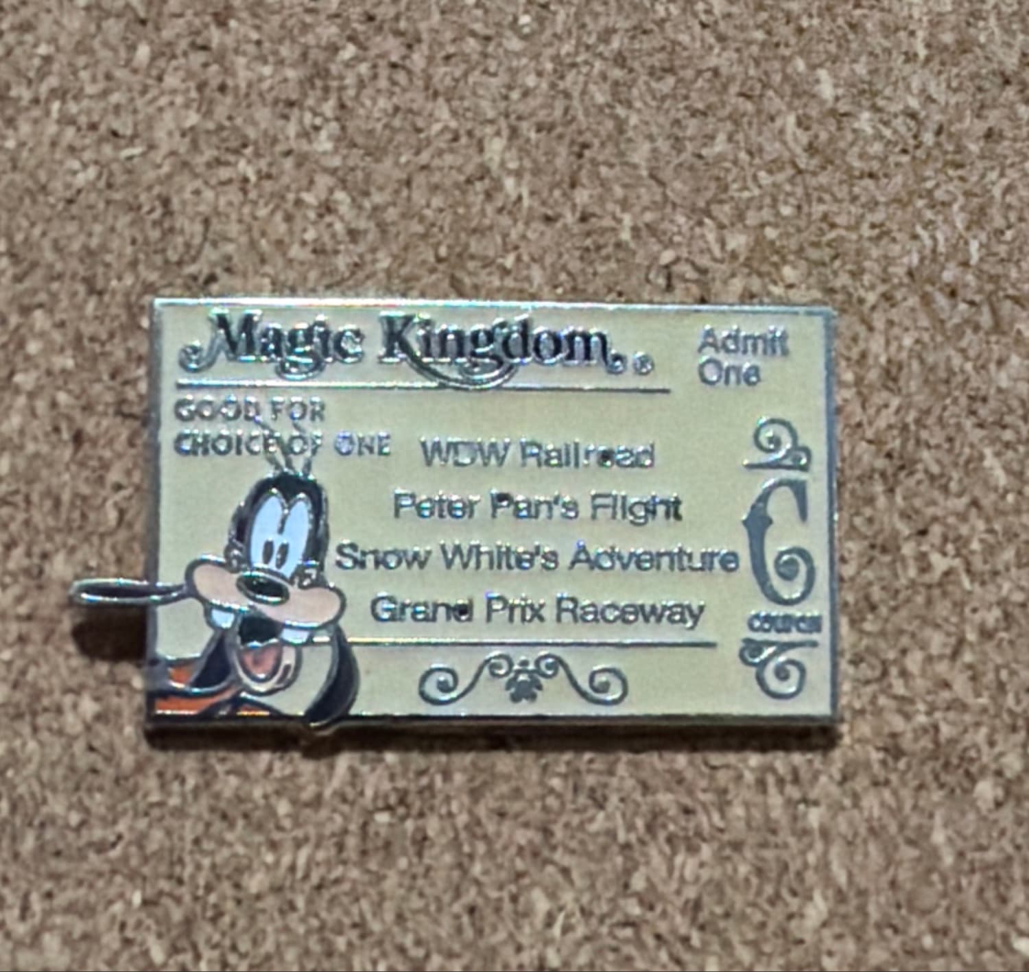 Goofy Magic Kingdom C-Ticket - Cast Lanyard Series #3
