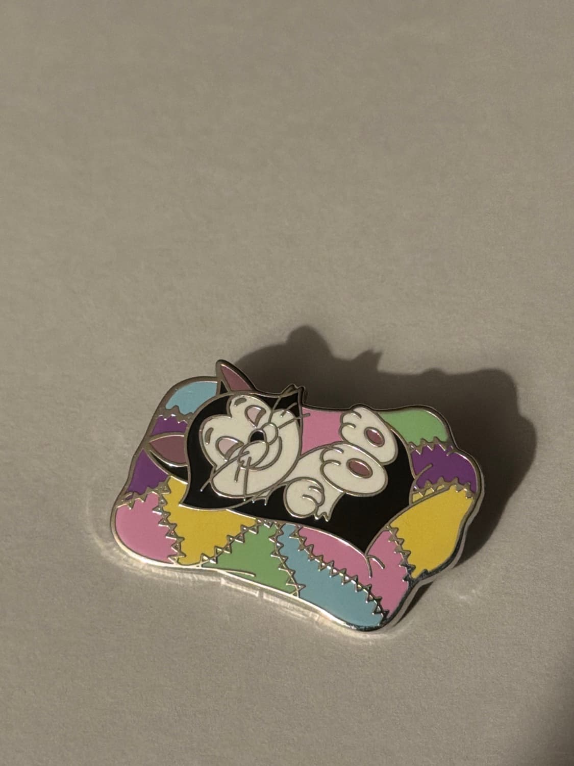 Figaro Sleeping on Patchwork Bed - Sweet Dreams Mystery Collection - Pinocchio