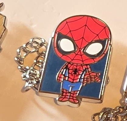 Marvel Chained Pin Set - Spider-Man ONLY front