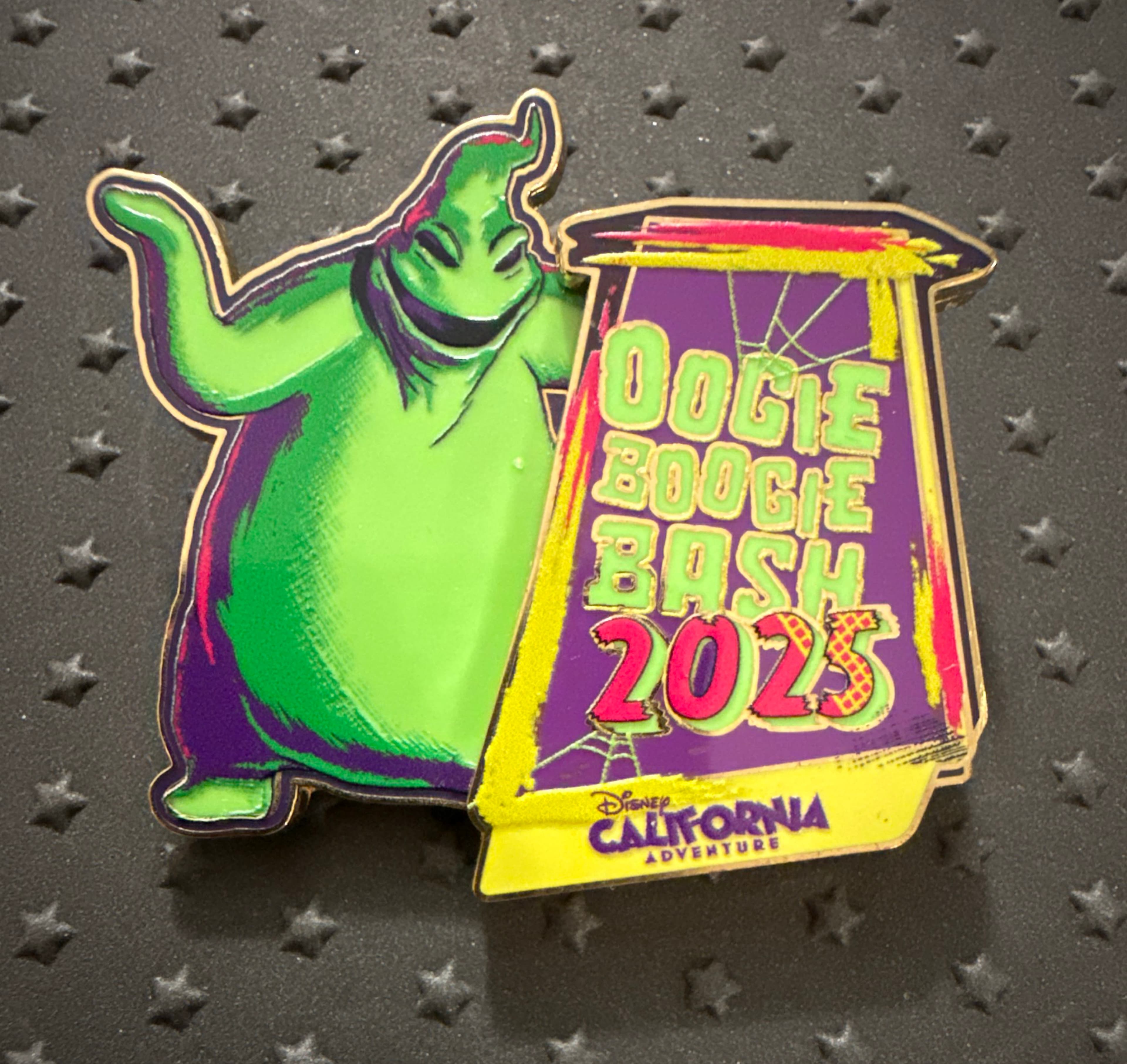 Oogie Boogie Bash 2025 Logo Pin front