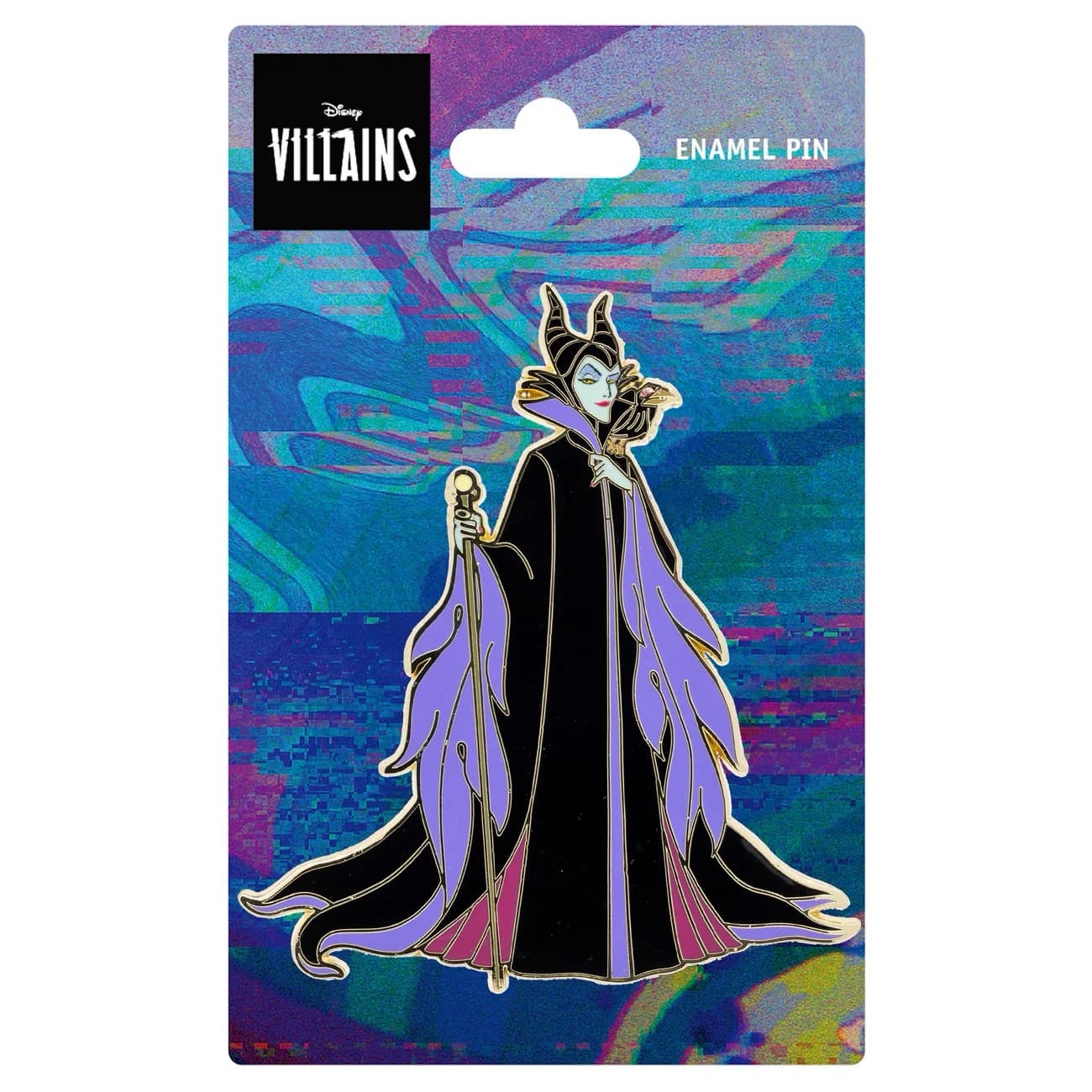 Disney Villains Sleeping Beauty Maleficent with Diablo Jumbo Collectible Trading Pin Pink À La Mode (PALM)