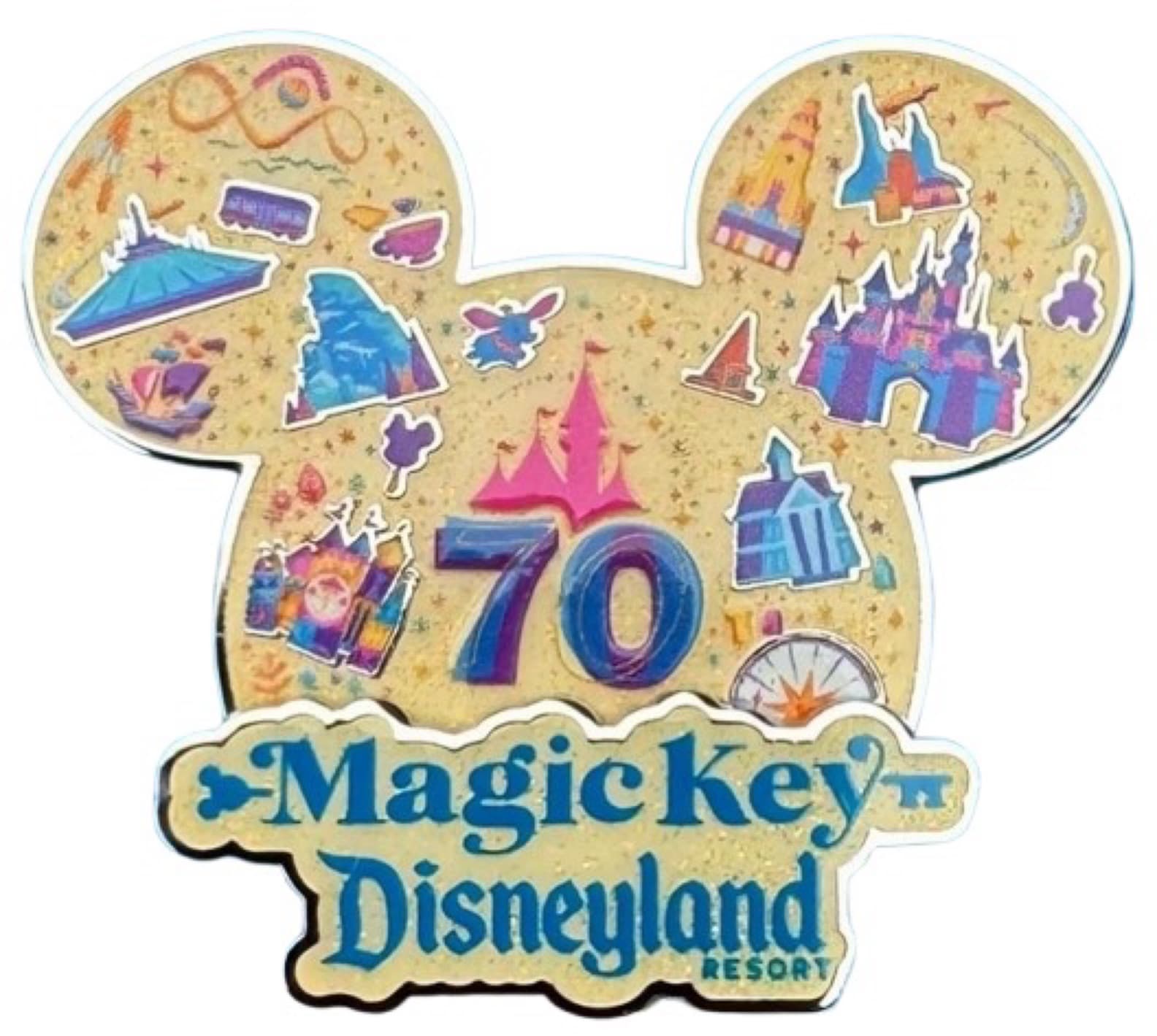 Disneyland 70th Anniversary Magic Key Exclusive front