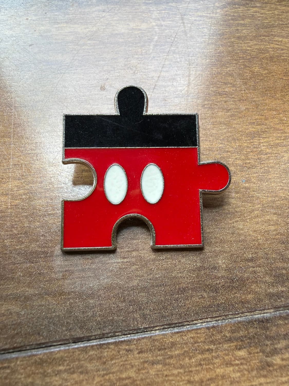 Mickey Mouse Puzzle Piece Pin