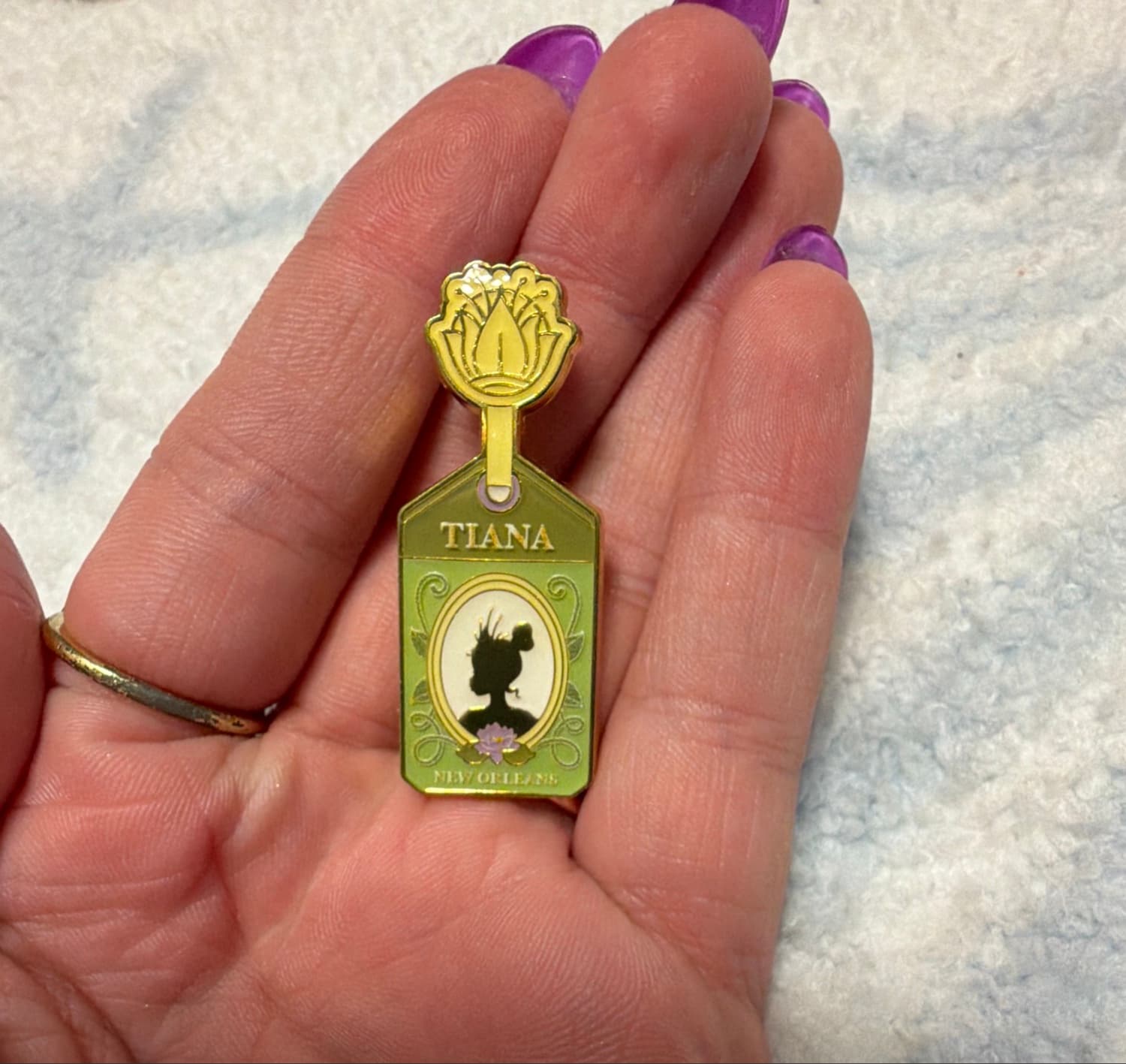 Tiana Princess Luggage Tag front