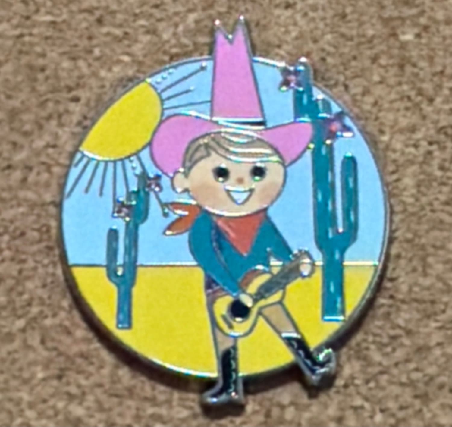 Disney Parks It's a Small World Mystery Pin – Cowboy Guitar Player