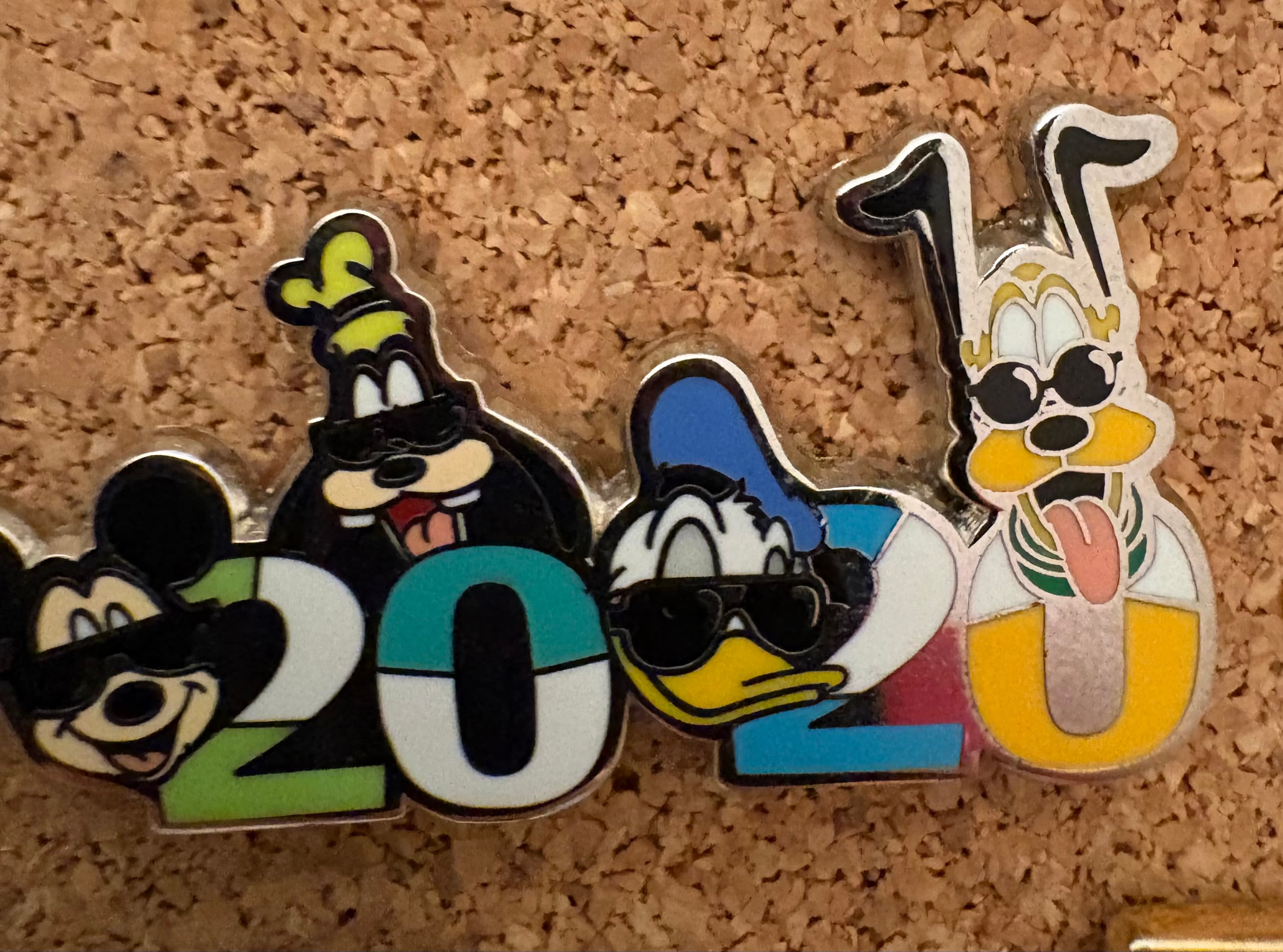Mickey and Friends 2024 Sunglasses Hidden Mickey Pin front
