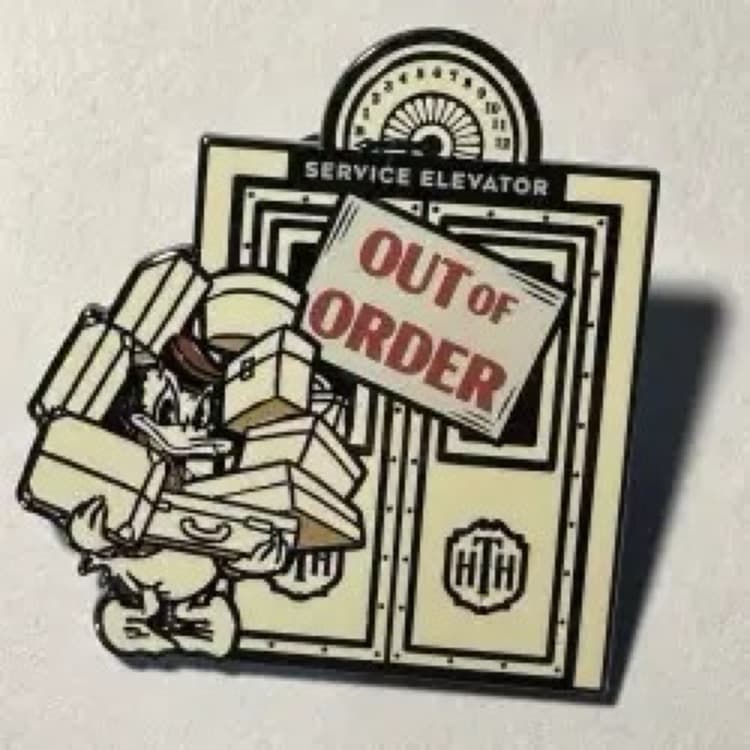 Donald Duck as Bellhop - Out of Order front