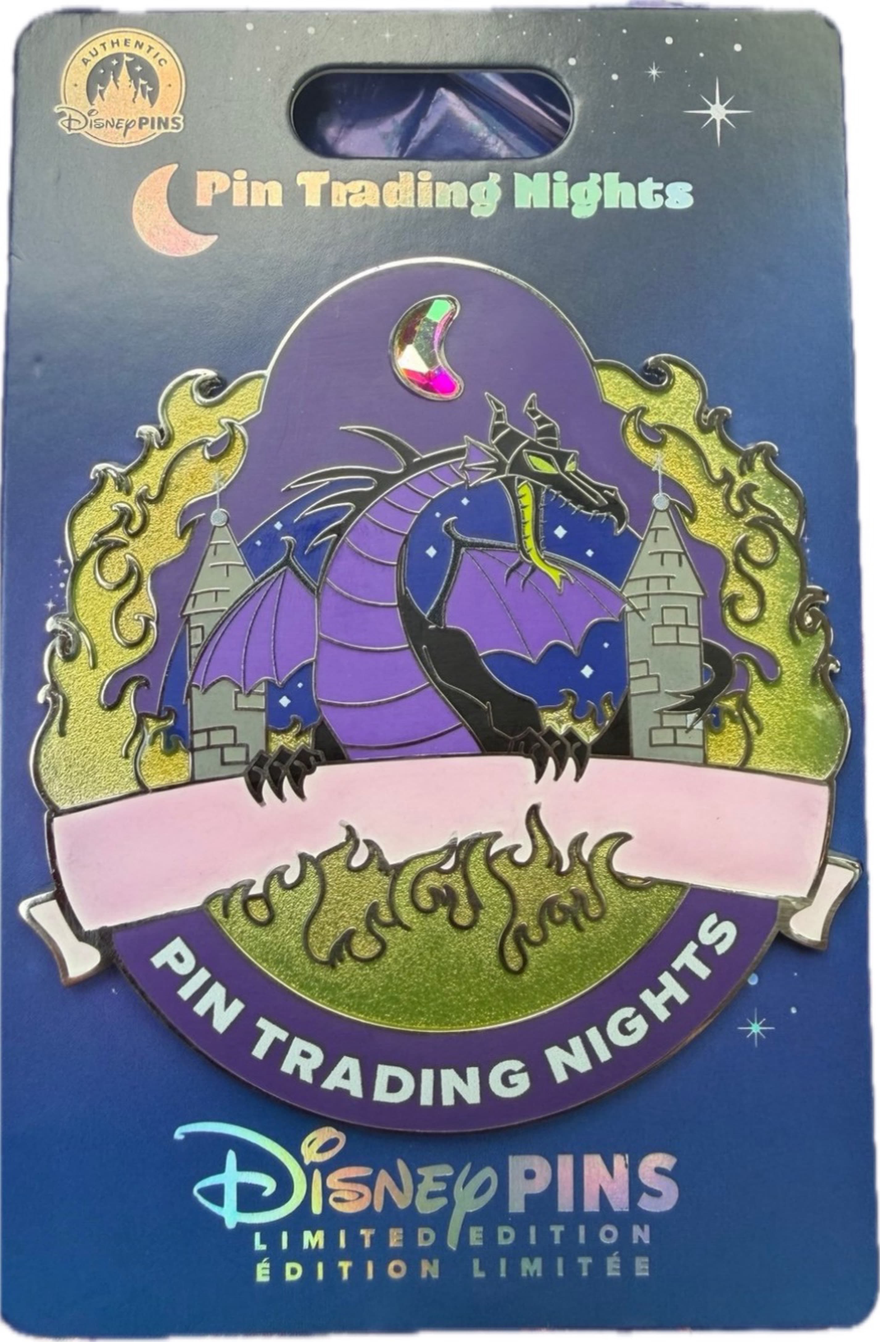 2026 Walt Disney World Pin Trading Nights Maleficent Jumbo Pin front