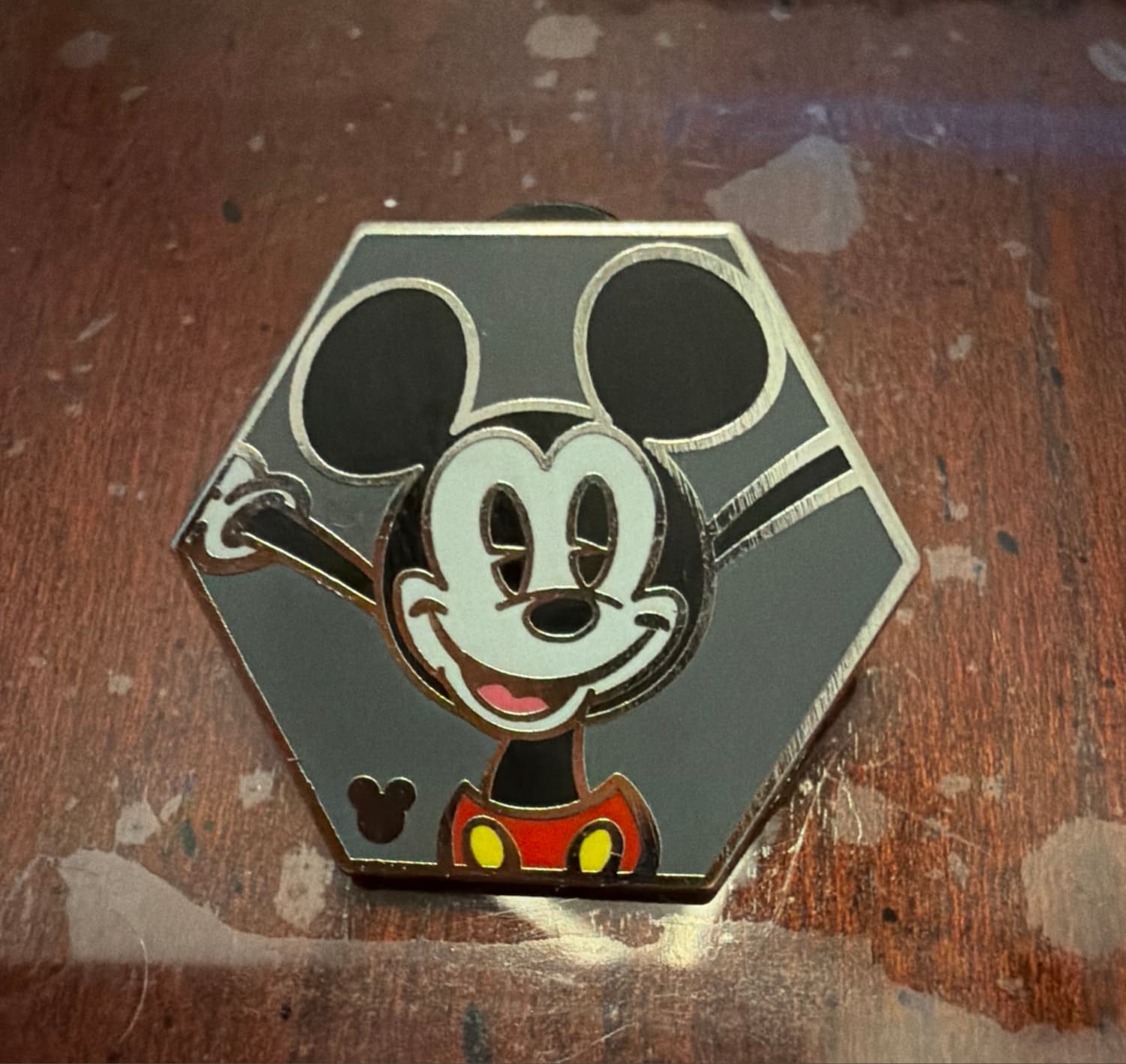 Mickey Mouse Hexagon Hidden Mickey Pin 2019