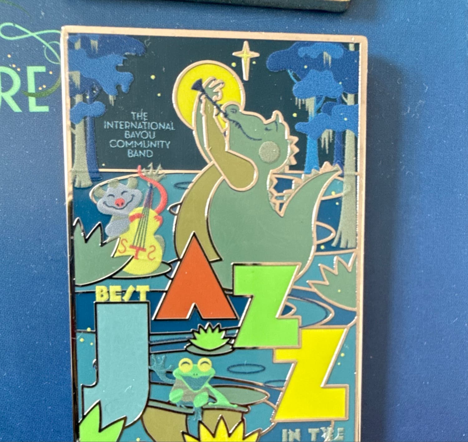 Tiana's Bayou Adventure Poster Disney Pin Jazz Band Only (A) front