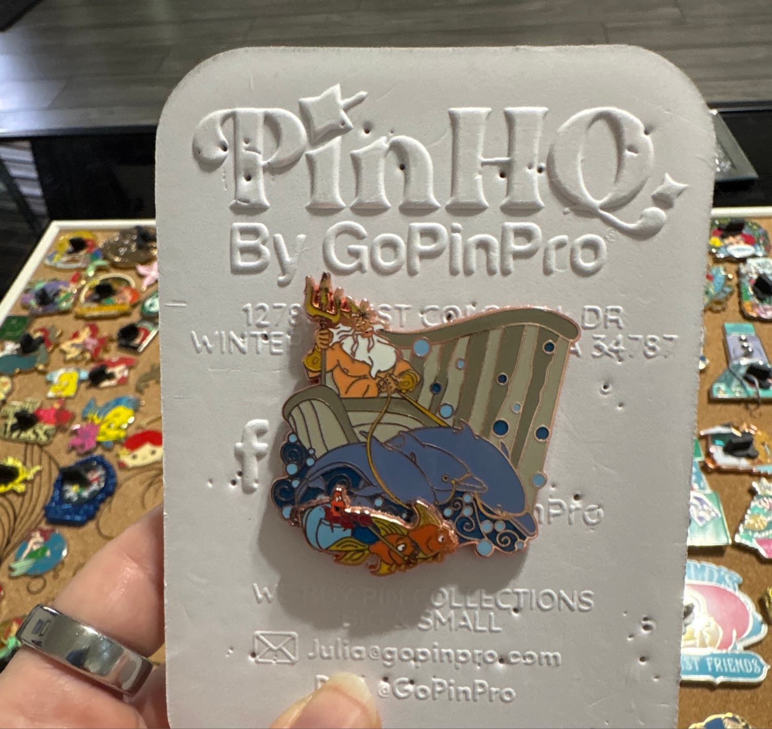 King Triton and Sebastian - The Little Mermaid - 30th Anniversary