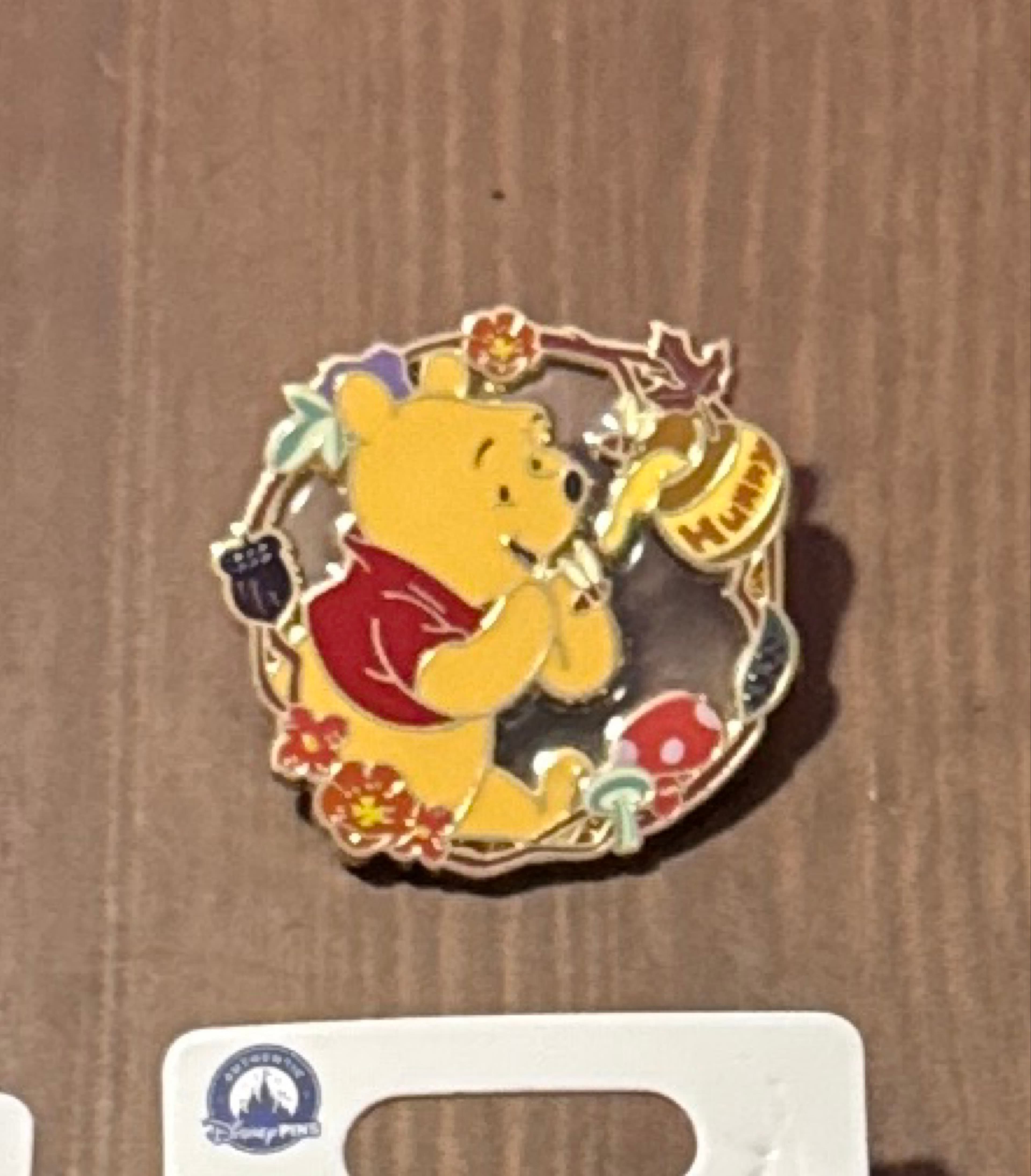 Winnie the Pooh & Friends Wood Floral Wreath Mystery Pin Set