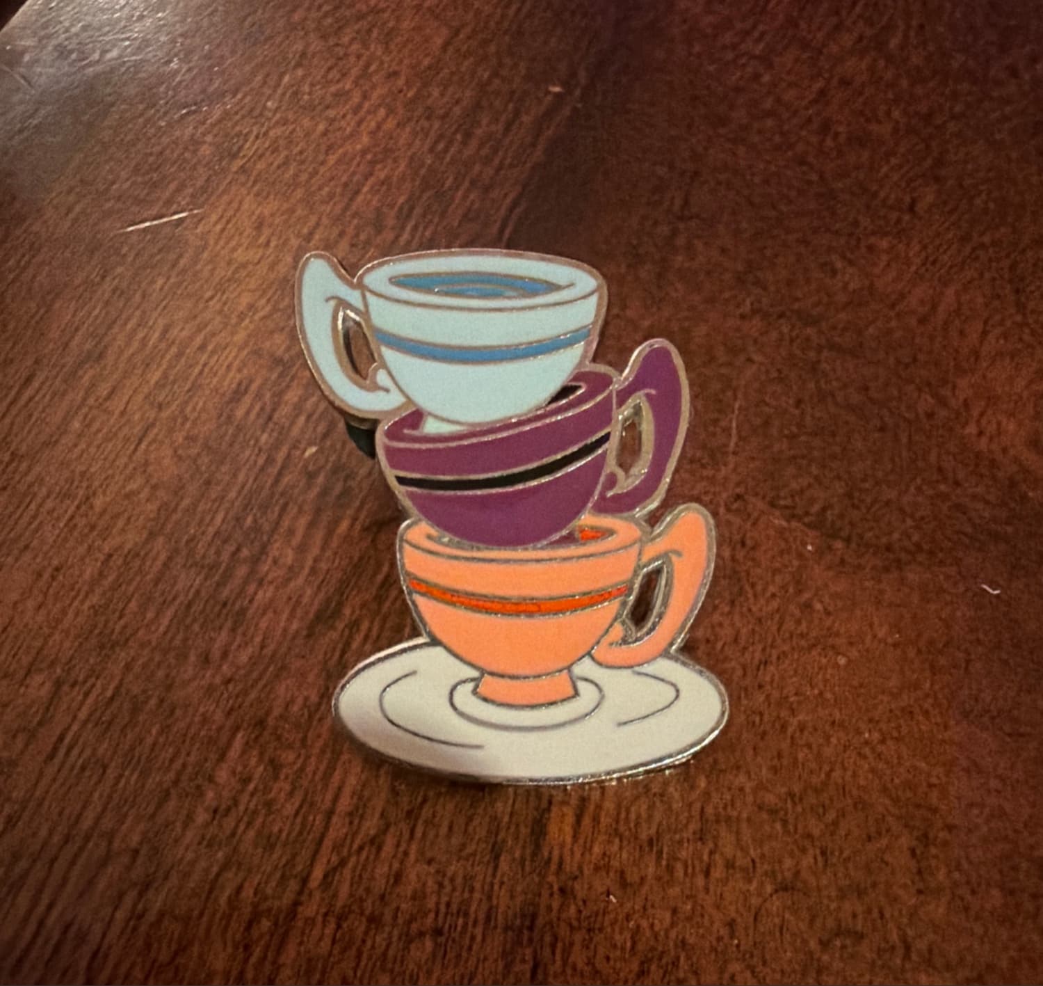 Mad Hatter's Tea Cups Stacked Teacups front
