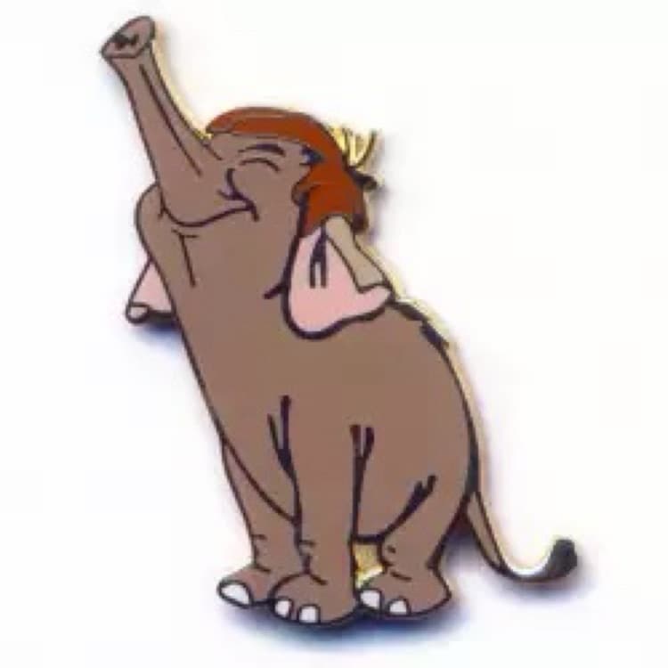 Hathi Junior with his Trunk in the Air front