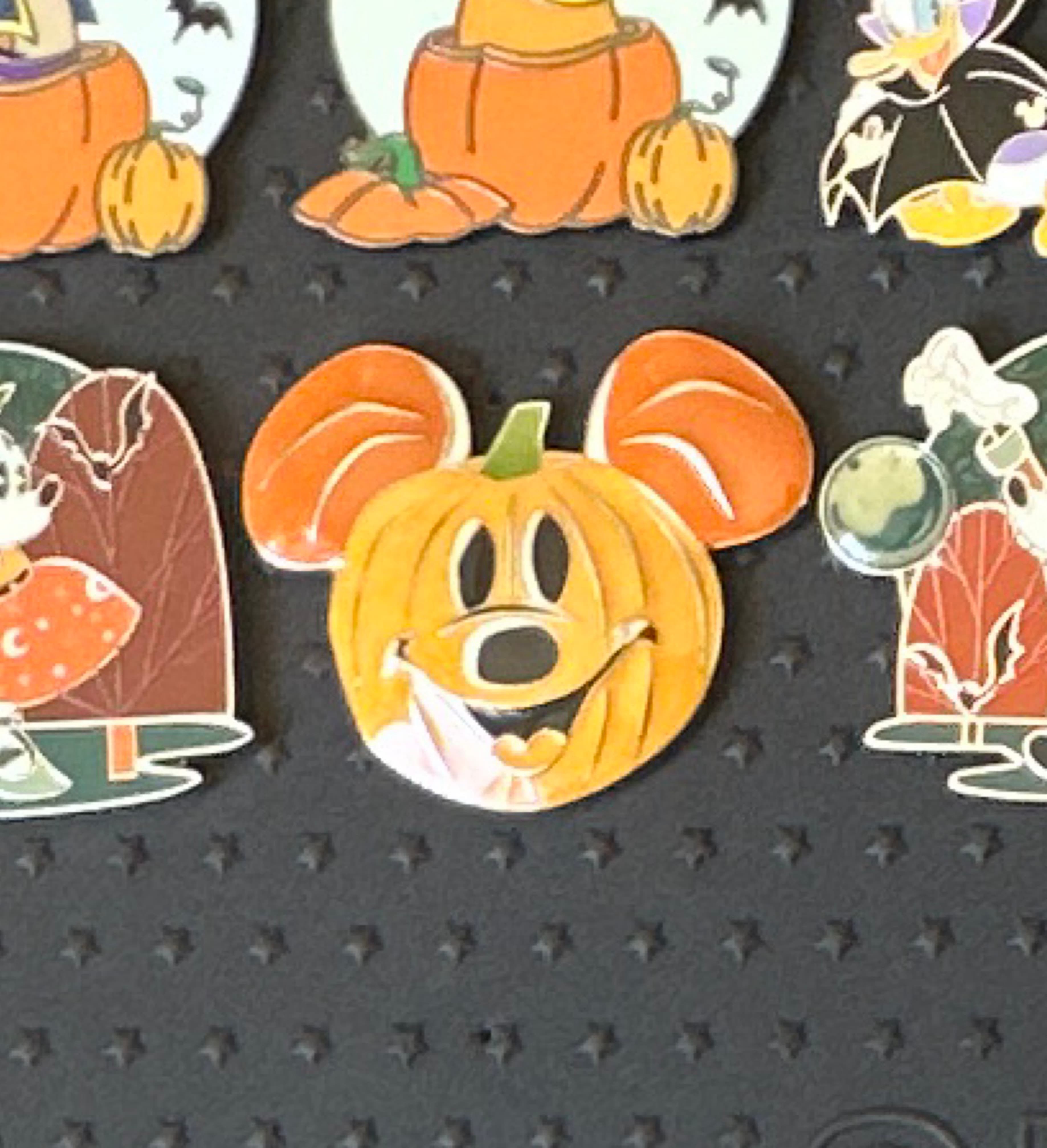 Mickey Mouse Jack-o'-Lantern Halloween Pin