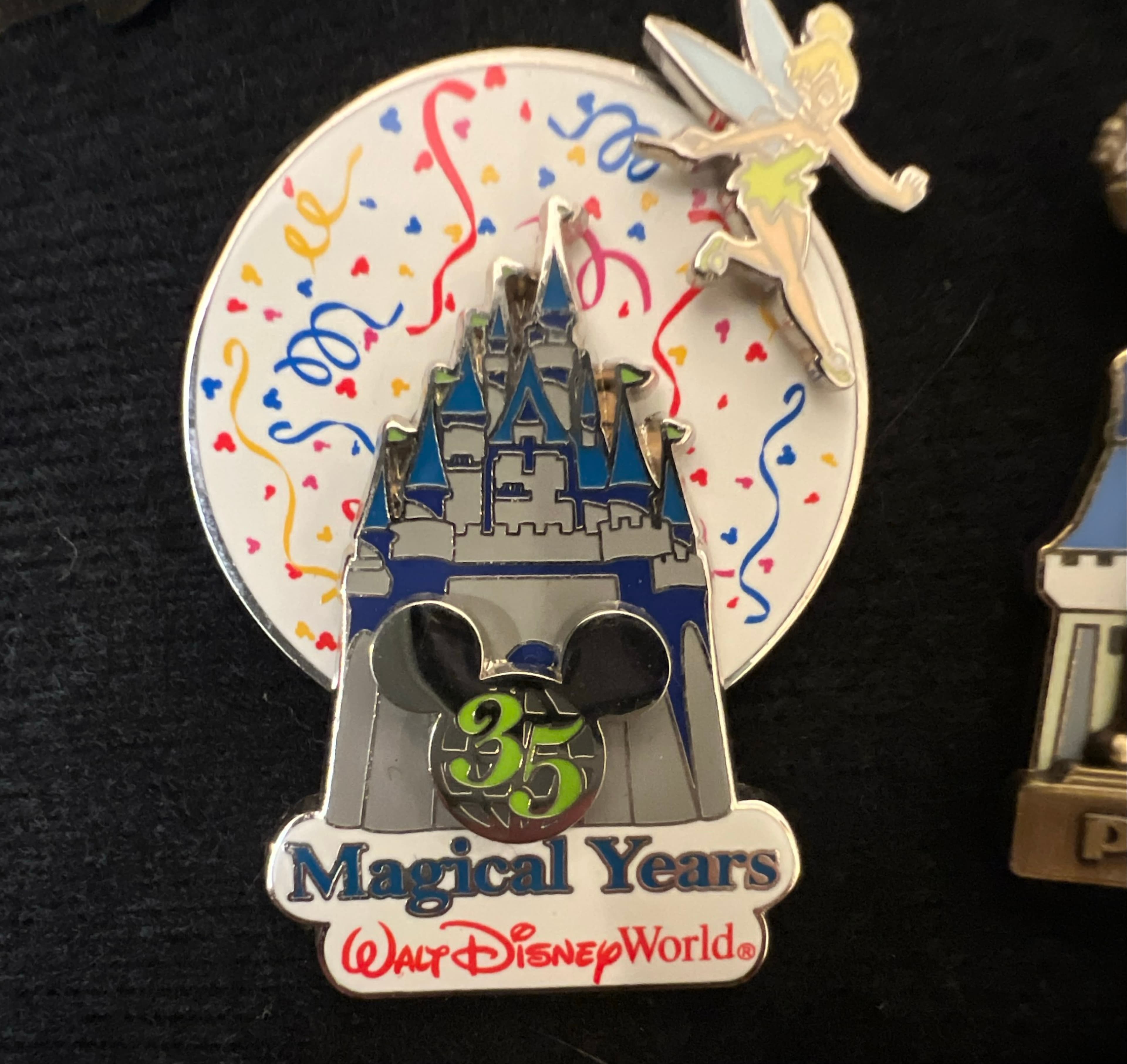 Tinker Bell Cinderella Castle 35 Magical Years Walt Disney World Pin