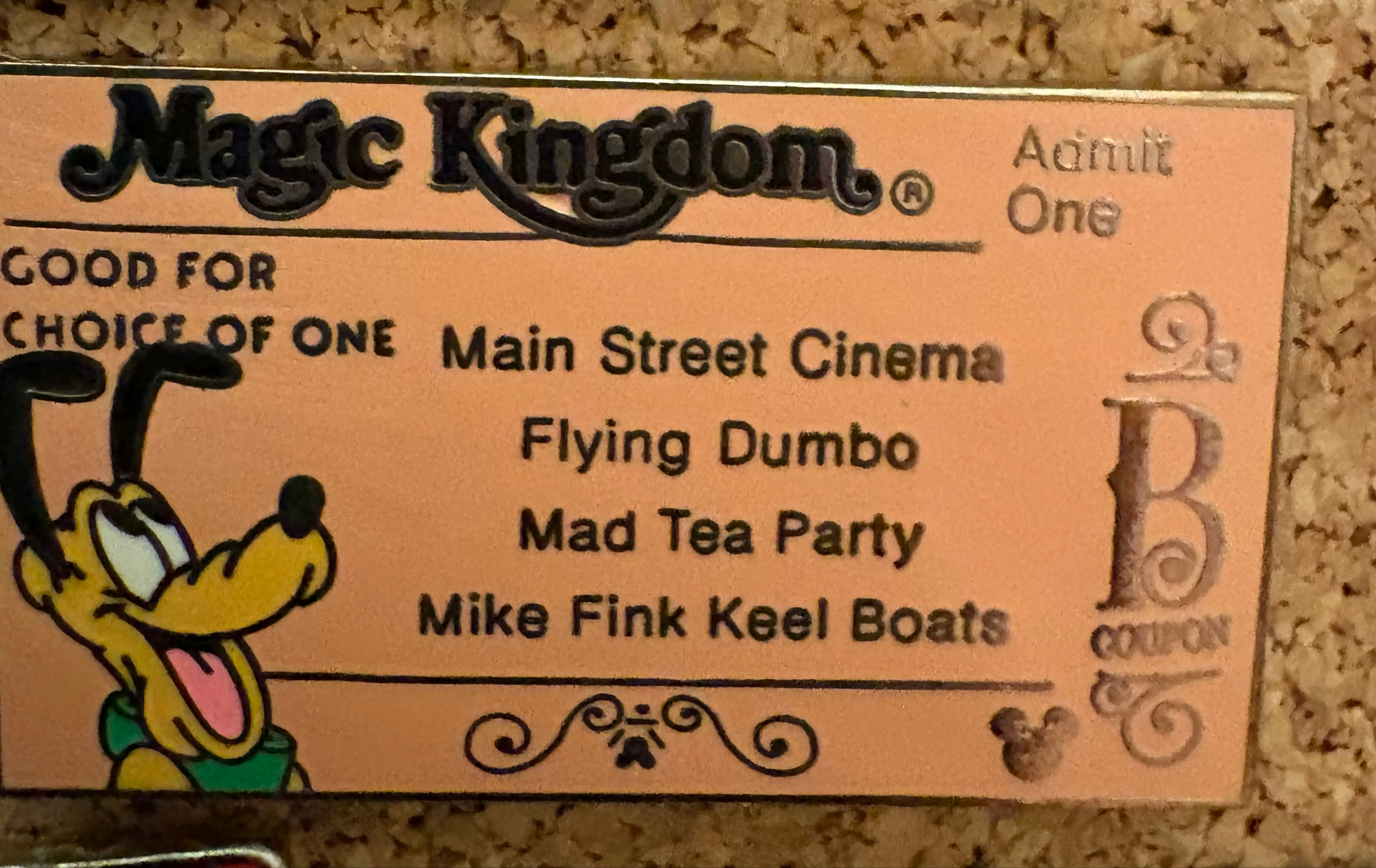 WDW Cast Lanyard Series #3 - Magic Kingdom Ticket