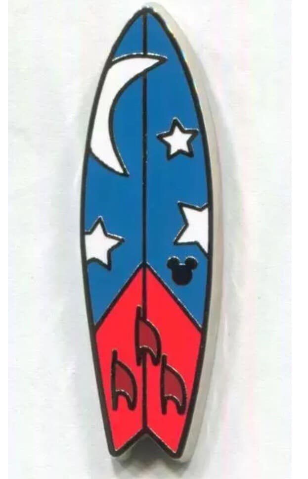 Hidden Mickey 2018 WDW - Surfboards - Sorcerer Mickey front