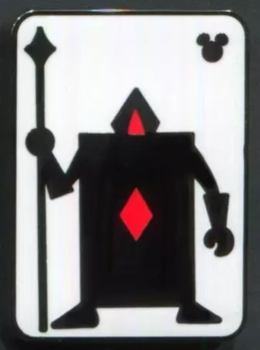 Hidden Mickey 2018 WDW - Alice in Wonderland Cards - Diamond Soldier front