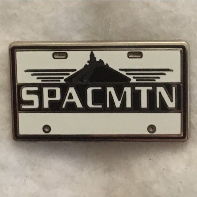 WDW Attractions License Plate Booster Set - SPACMTN front