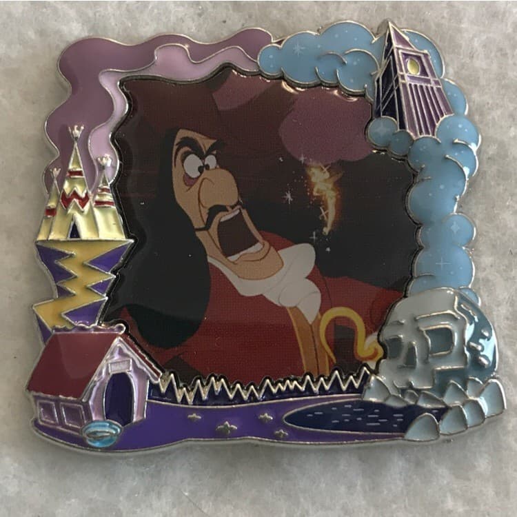 Park Pack Peter Pan - Framed Captain Hook and Tinker Bell (Version 2)