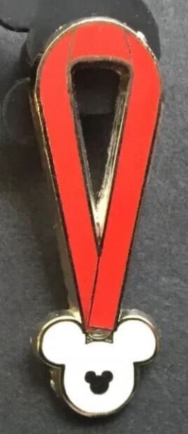 Hidden Mickey 2010 WDW - Lanyards - Red