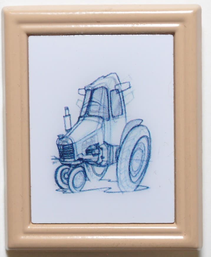 Pixar Animation Studios Framed Set - Cars - Sleeping Tractor
