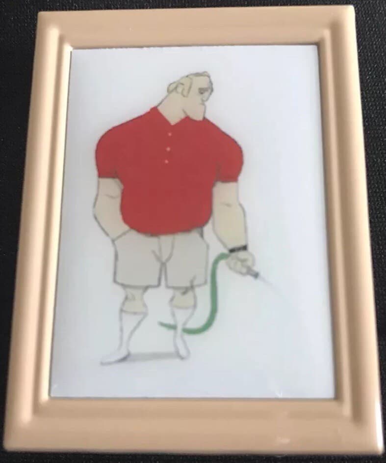 D23 2017 - Pixar Animation Sketch Framed Set - The Incredibles - Mr. Incredible