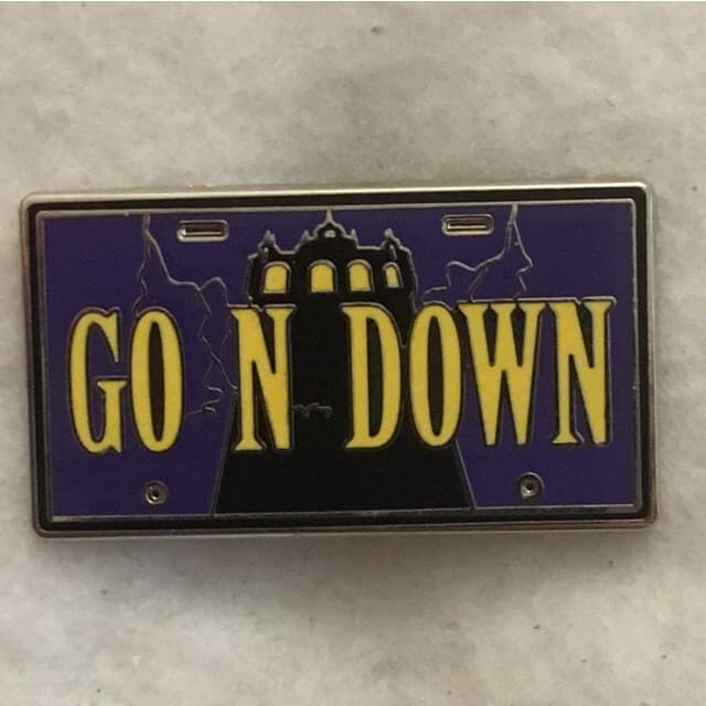 WDW Attractions License Plate Booster Set - GO N DOWN front