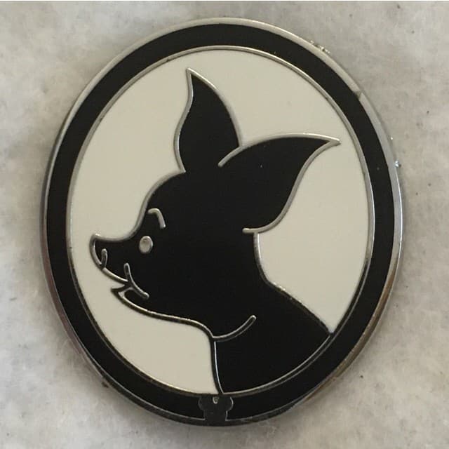 Hidden Mickey 2009 DLR - Silhouettes - Piglet front