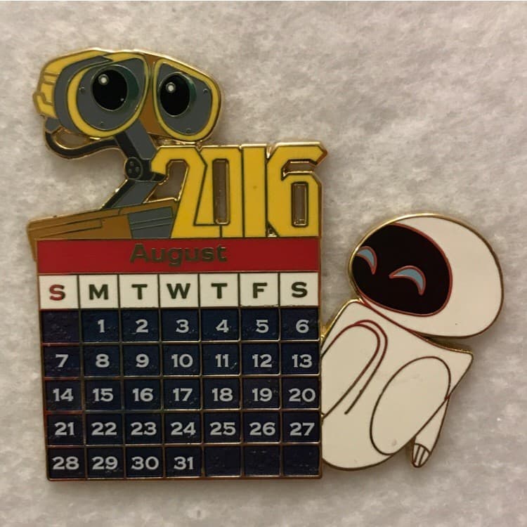 Pixar Calendars 2016 - August - Wall-E & Eve front