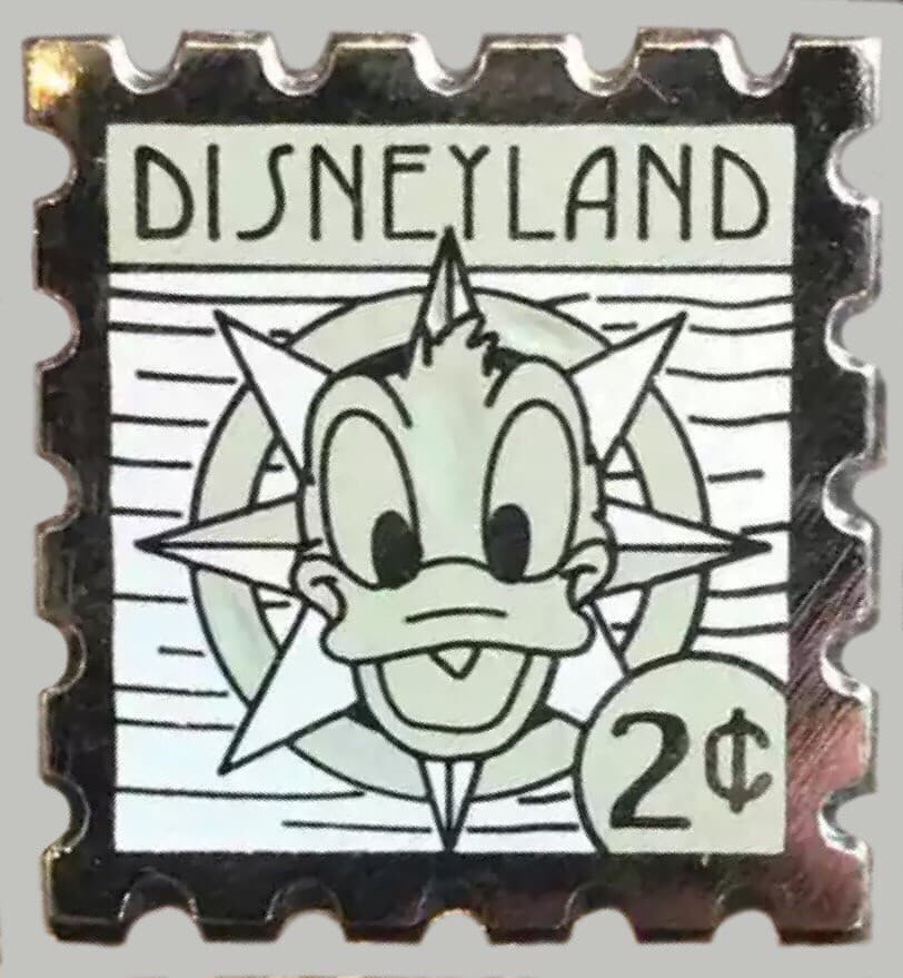 Hidden Mickey 2008 DLR - Postage Stamps - Donald Duck