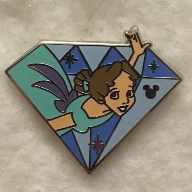 Hidden Mickey 2015 DLR - Diamond Characters - Wendy