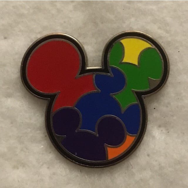 Colorful Mickey Mouse Icon Set