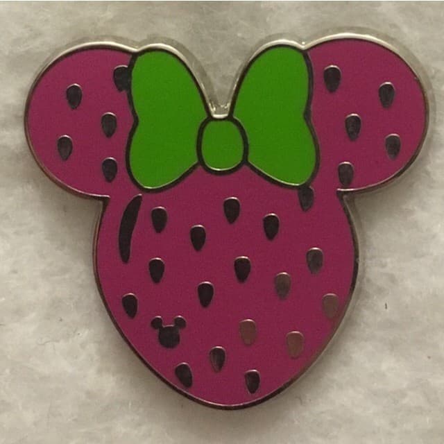 Hidden Mickey 2017 DLR - Minnie Fruits - Strawberry front