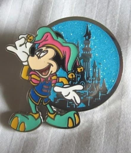 Celebrate Mickey Mouse Party Mystery Pin - Jester Mickey Mouse front