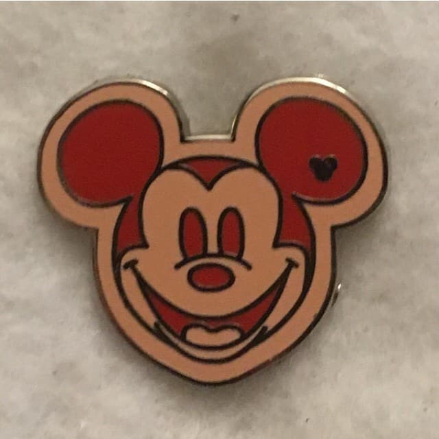 Hidden Mickey 2008 WDW - Colorful Mickeys - Orange front