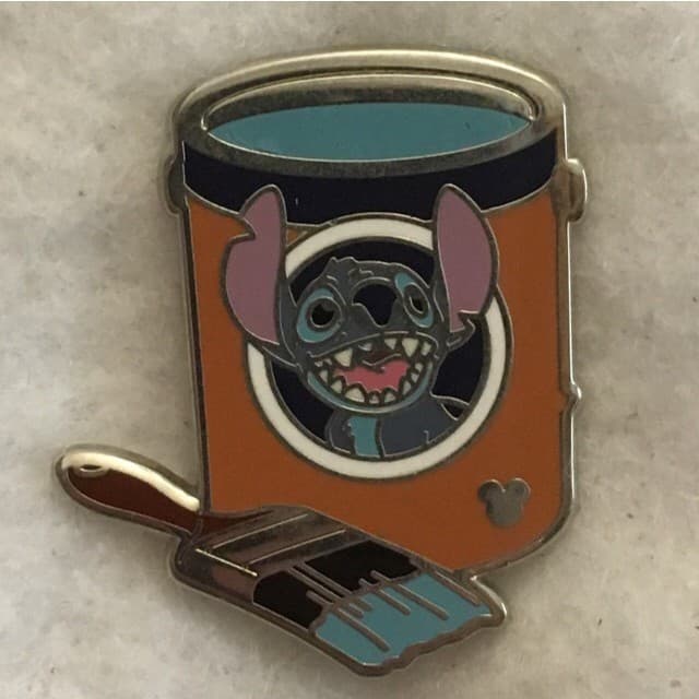 Hidden Mickey 2012 WDW - Paint Cans - Stitch front