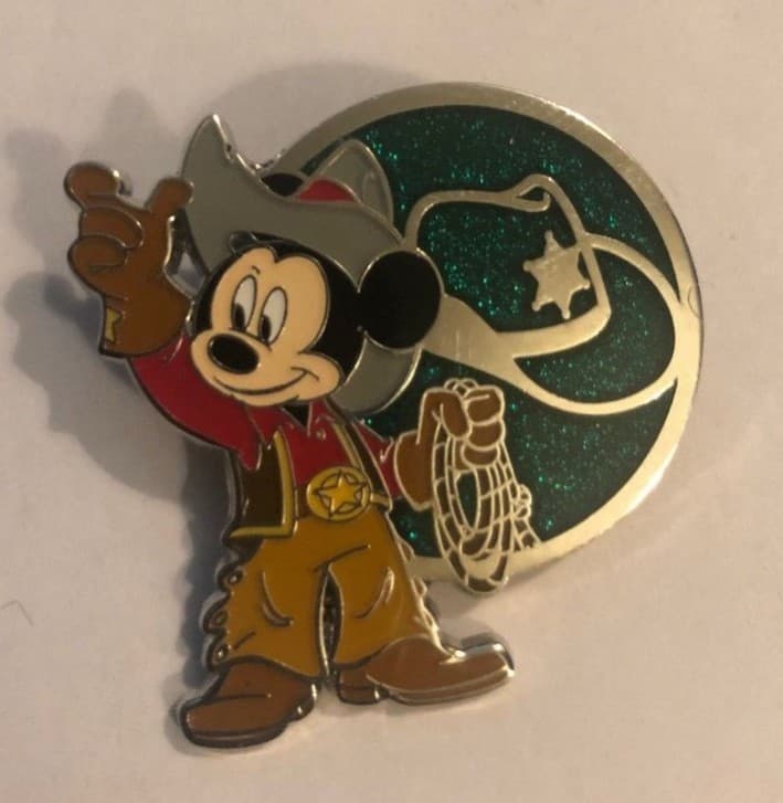 Celebrate Mickey Mouse Party Mystery Pin - Cowboy Mickey Mouse front