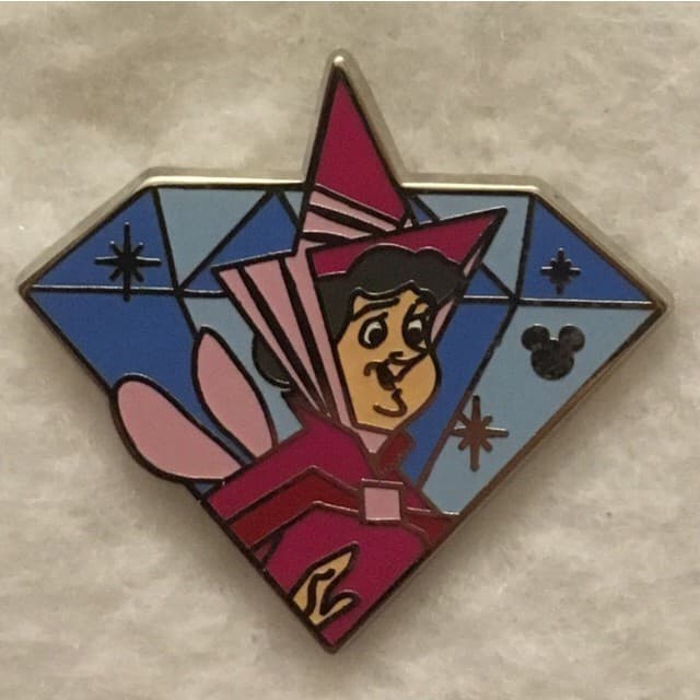 Hidden Mickey 2015 DLR - Diamond Characters - Flora front