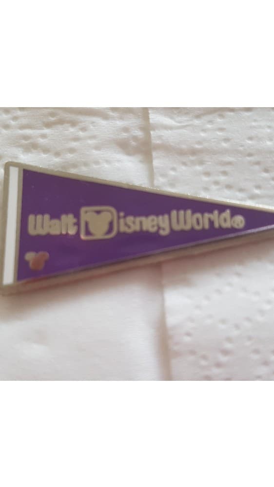 Hidden Mickey 2010 WDW - Purple Pennant front
