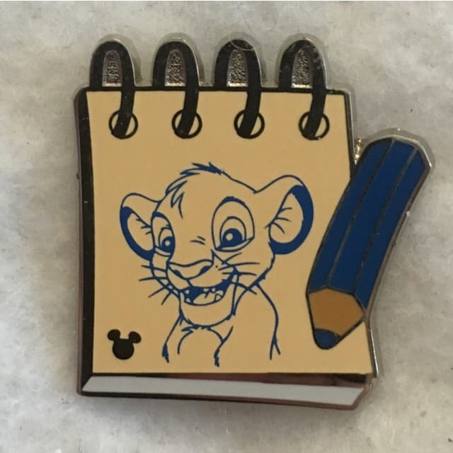 Hidden Mickey 2014 WDW - Sketch Pads - Simba front
