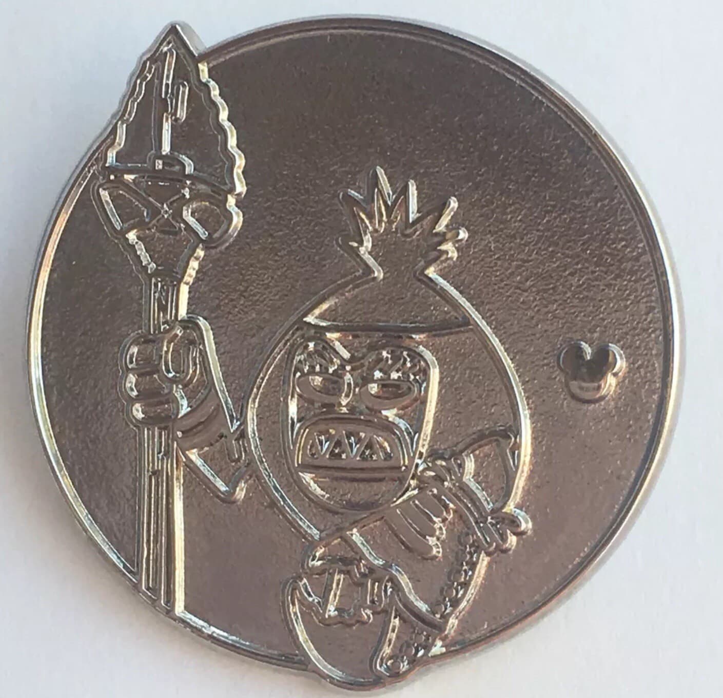 Hidden Mickey 2018 DLR - Moana Coconuts - Silver Claw Chaser front